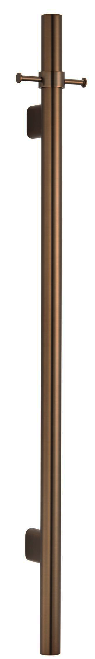 Mica Vertical Heated Towel Rail Dusk Bronze