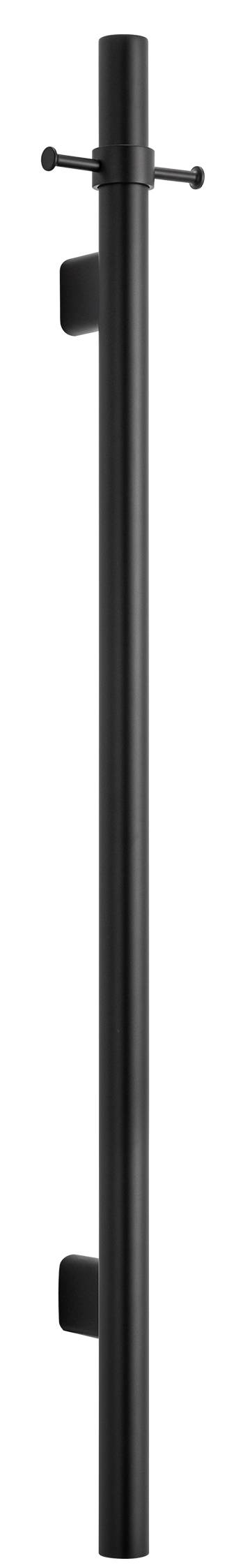 Mica Vertical Heated Towel Rail Black