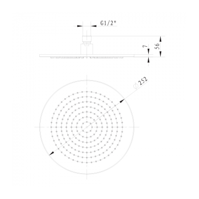 Embrace 250 Over Head Shower