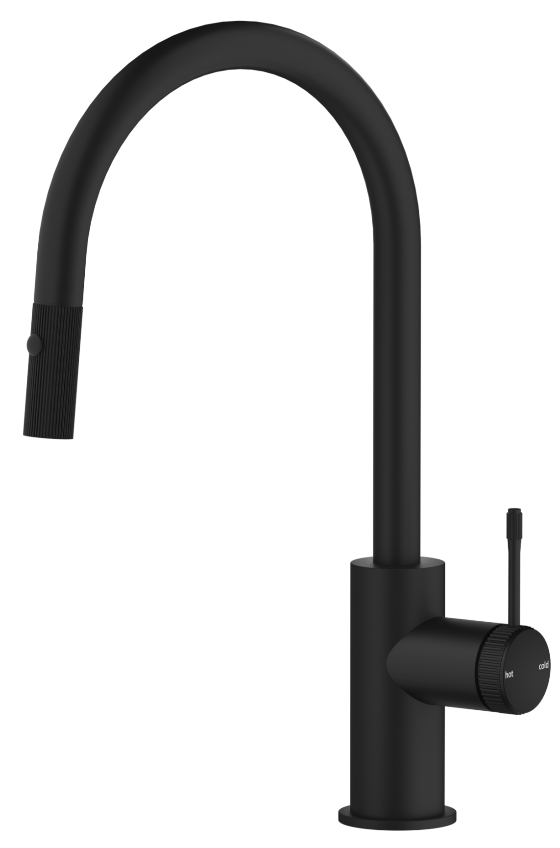 Mica Fluted Pull-Out Sink Mixer Black