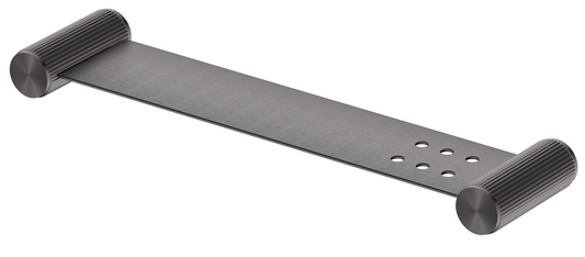 Mica Fluted Stainless Shelf - 400mm Gunmetal