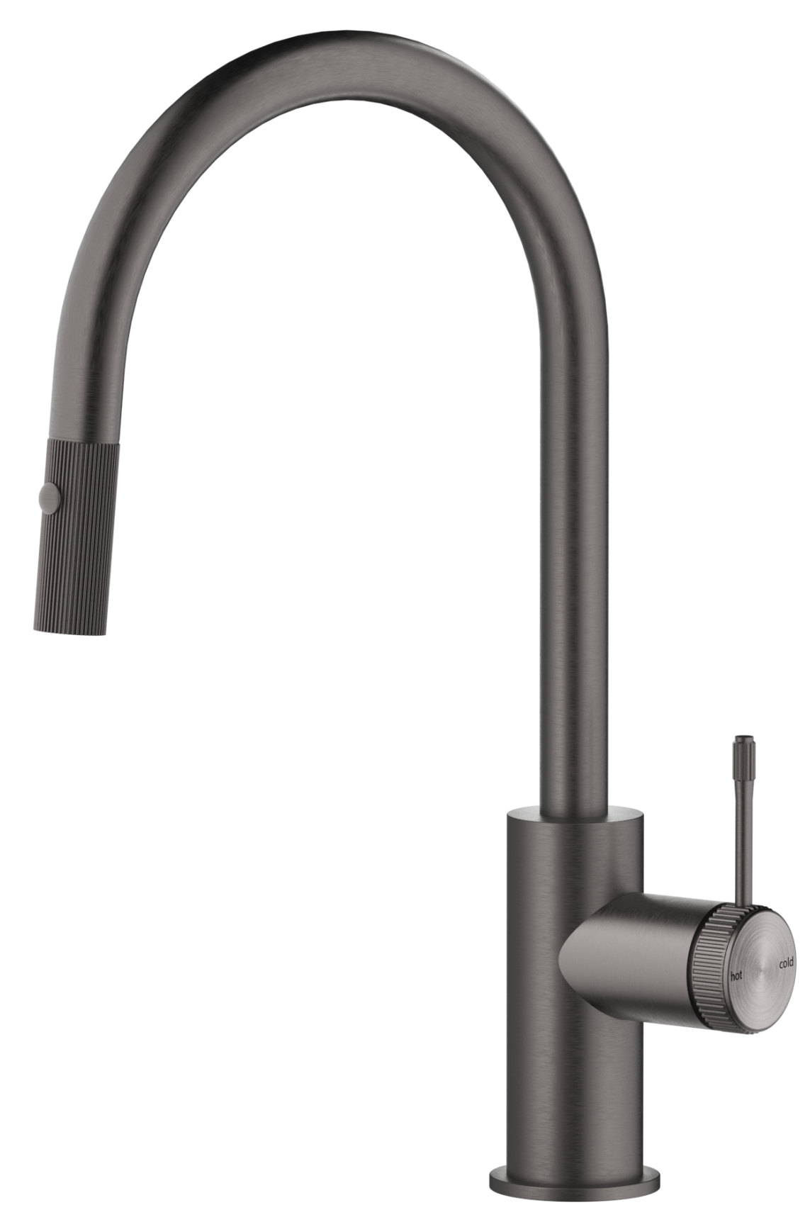 Mica Fluted Pull-Out Sink Mixer Gunmetal
