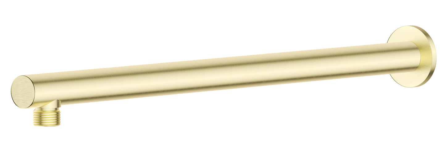 Mica Wall Shower Arm - 450mm - Straight French Gold