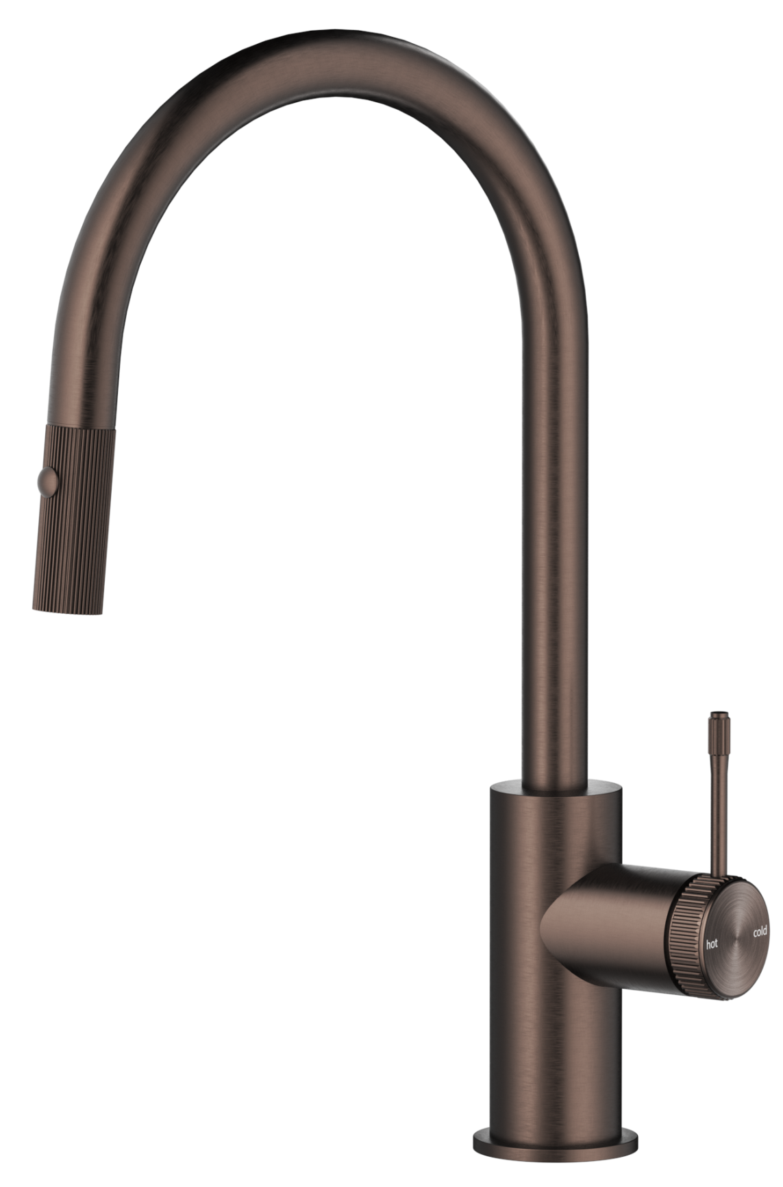 Mica Fluted Pull-Out Sink Mixer Dusk Bronze