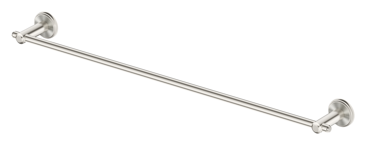 Mica Heritage Single Towel Rail Brushed Nickel