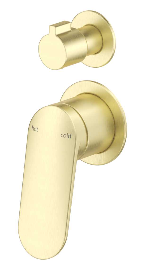 Lantra Shower Mixer Diverter - 2P - TRIM KIT ONLY French Gold