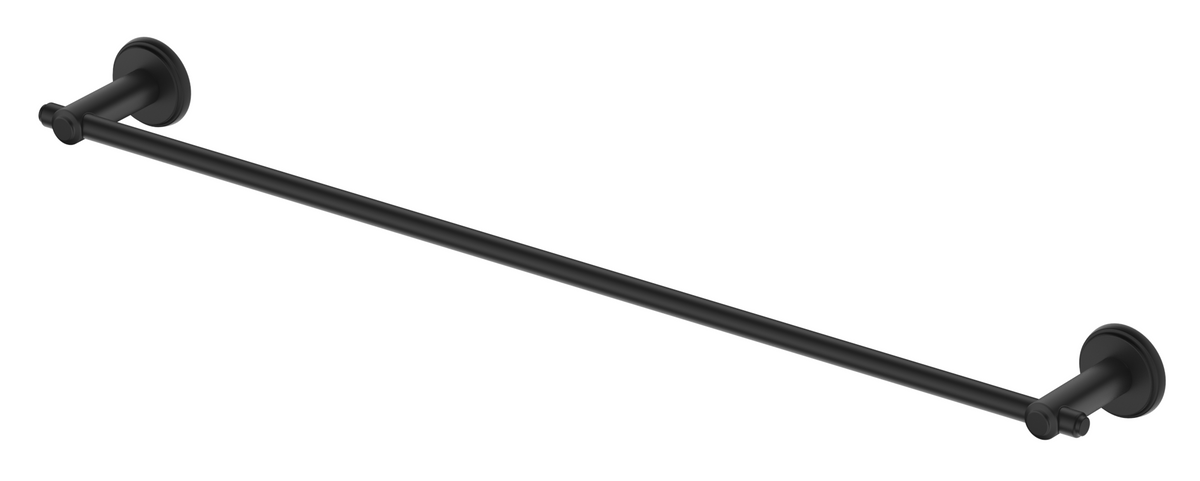 Mica Heritage Single Towel Rail Black