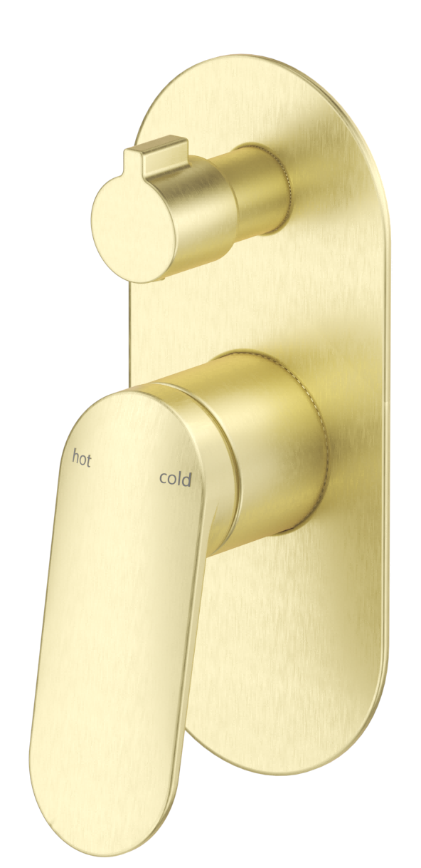 Lantra Shower Mixer Diverter - 1P - TRIM KIT ONLY French Gold