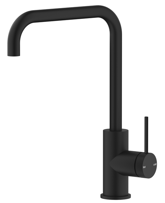Mica Soft-Square Sink Mixer Black