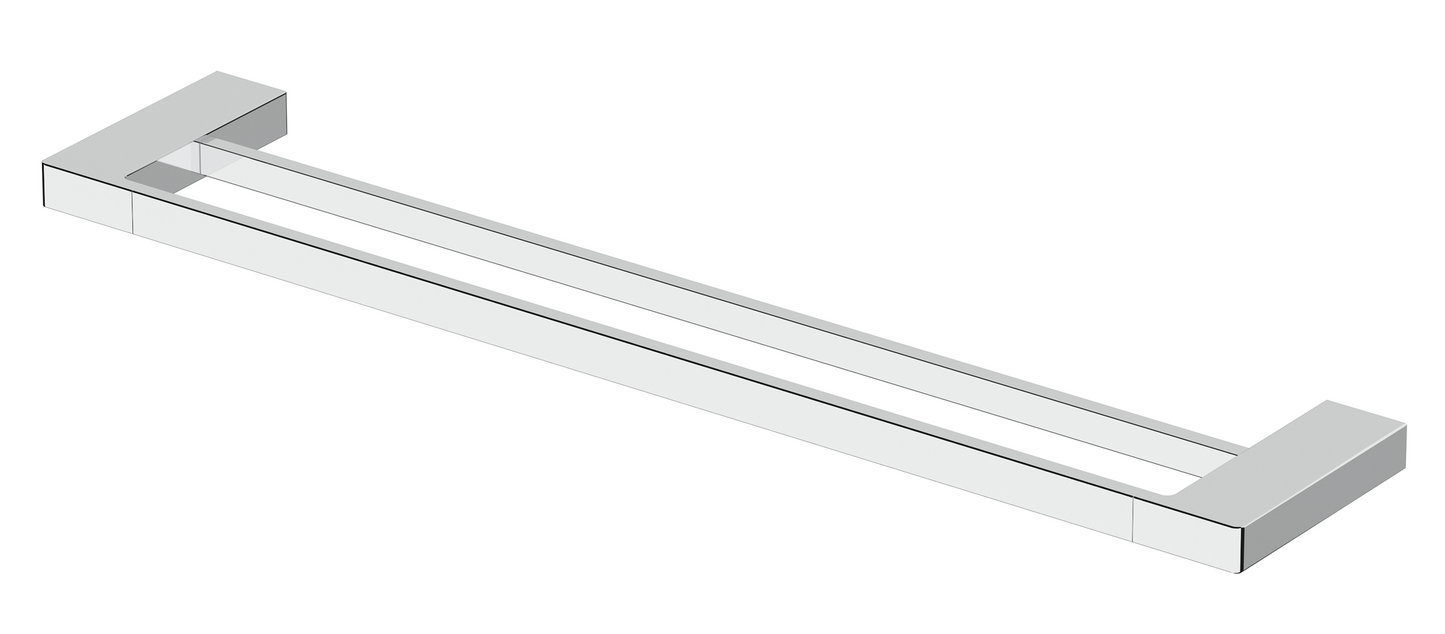 Milos Double Towel Rail Chrome