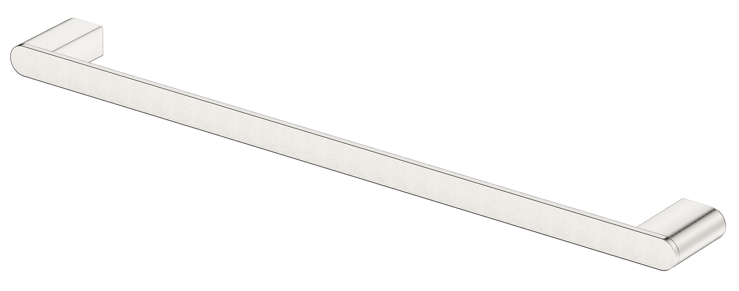 Supra Single Towel Rail Brushed Nickel