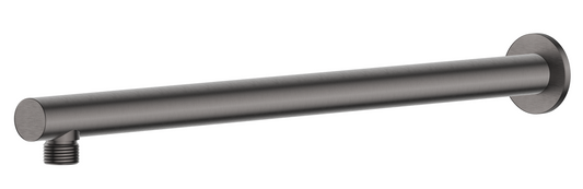 Mica Wall Shower Arm - 450mm - Straight Gunmetal