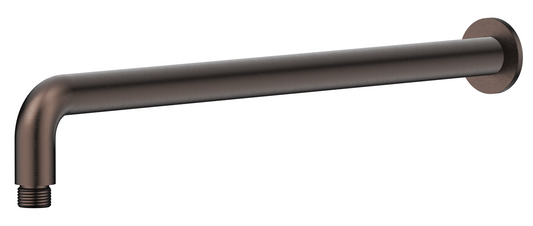 Mica Wall Shower Arm - 450mm - Curved Dusk Bronze