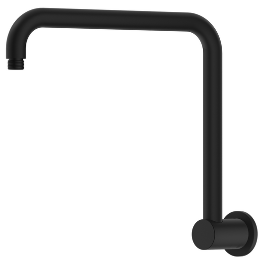 Mica Gooseneck Shower Arm Black