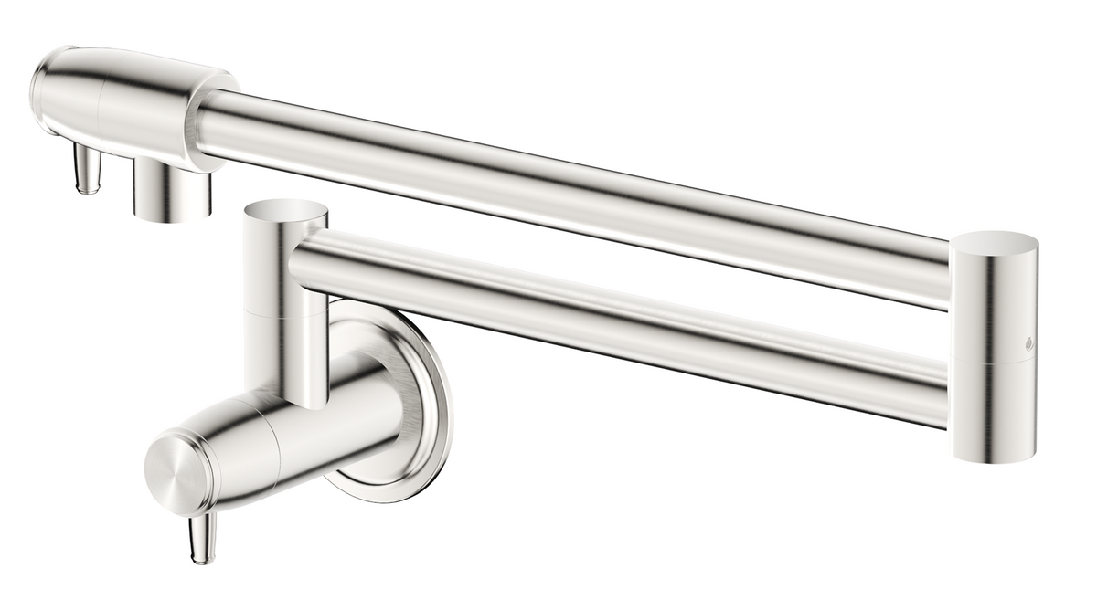 Mica Heritage Pot Filler Brushed Nickel