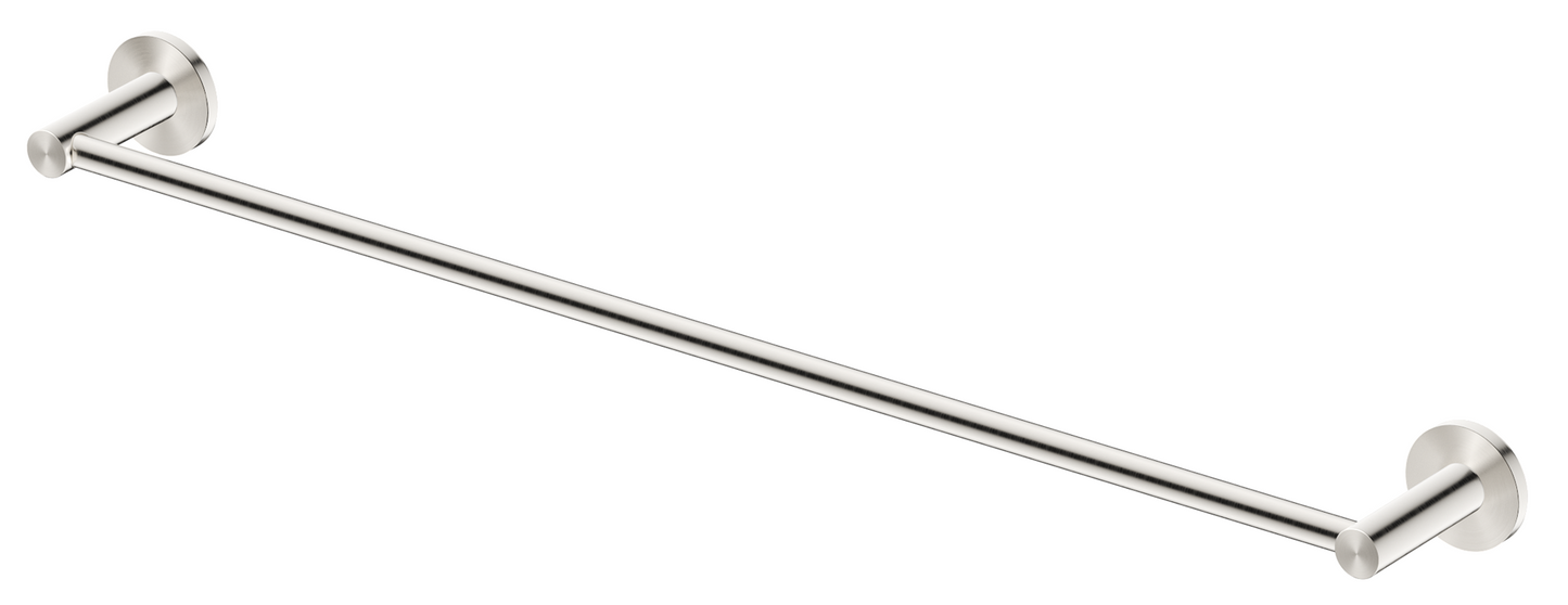 Mica Single Towel Rail Brushed Nickel