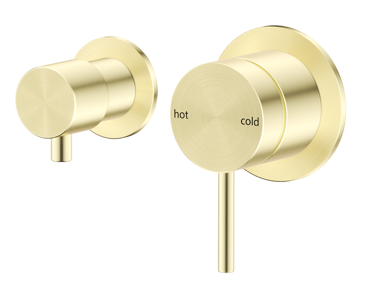 Mica Shower Mixer Diverter - Sideways - TRIM KIT ONLY French Gold