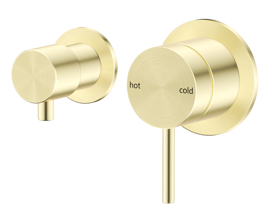 Mica Shower Mixer Diverter - Sideways - TRIM KIT ONLY French Gold