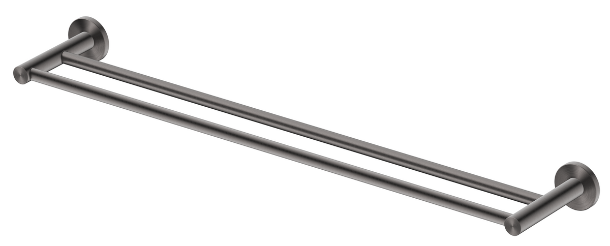 Mica Double Towel Rail Gunmetal