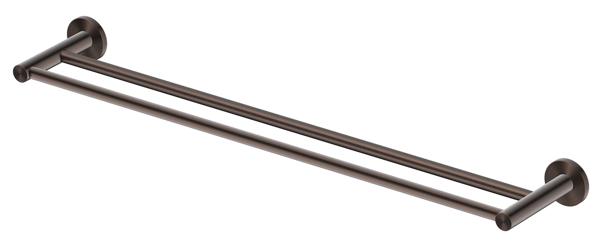 Mica Double Towel Rail Dusk Bronze