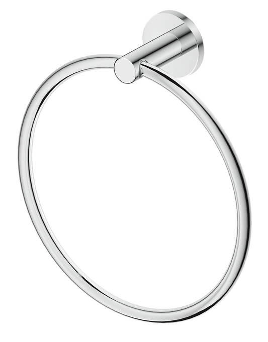 Mica Hand Towel Ring Chrome