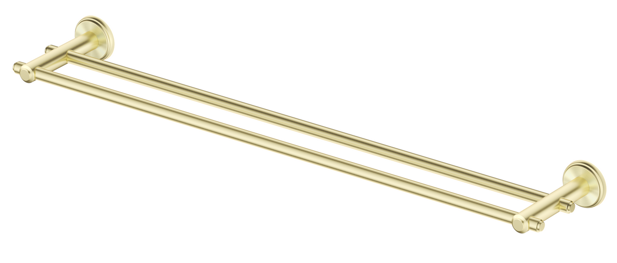 Mica Heritage Double Towel Rail French Gold