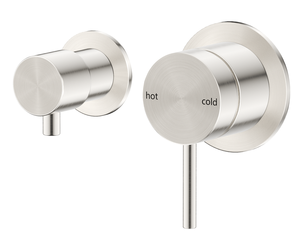 Mica Shower Mixer Diverter - Sideways - TRIM KIT ONLY Brushed Nickel