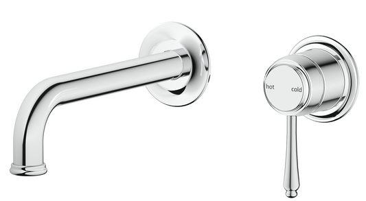 Mica Heritage Wall-Spout Combo - TRIM KIT ONLY Chrome