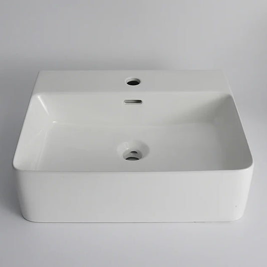 520*420*160mm Gloss White Wall Hung Basin