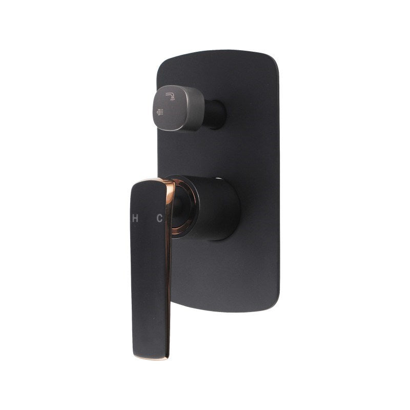 ESPERIA - Black & Rose Gold Diverter Mixer
