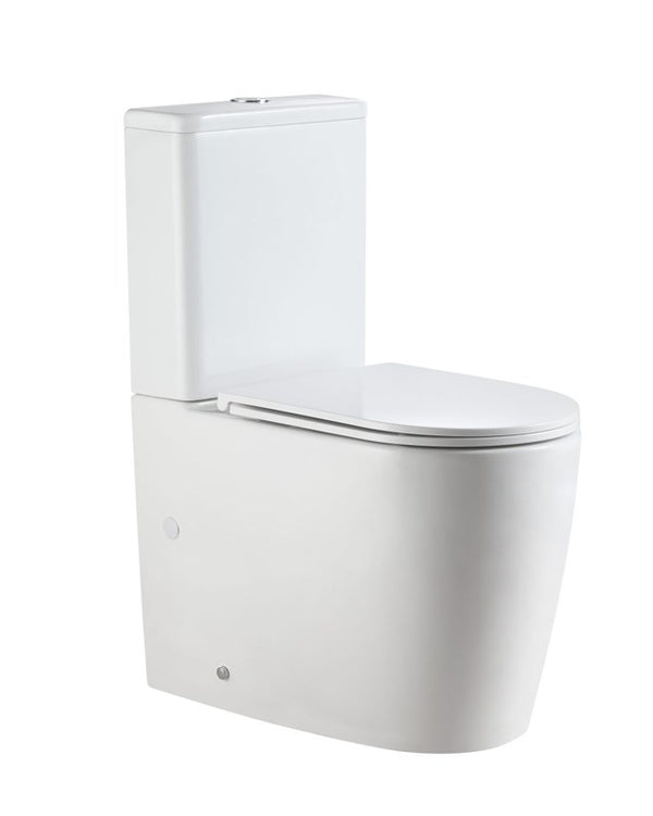 WALTON 650*370*850mm Gloss White Quiet Flushing Back to Wall Two-piece Toilet Suite