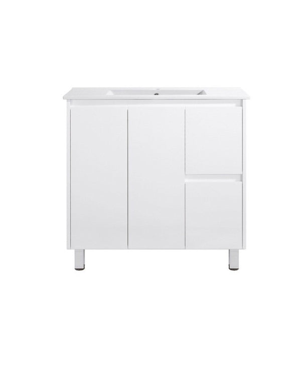 900mm SLIM PVC VANITY - RHS DRAWER