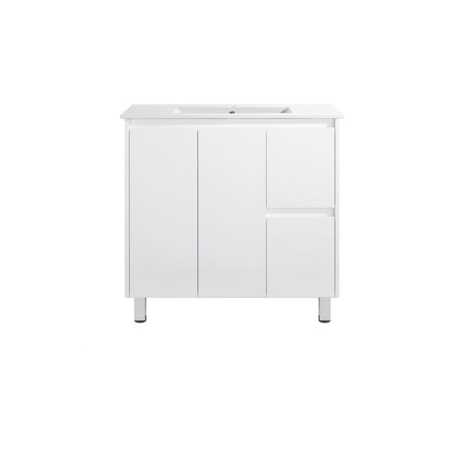 900mm SLIM PVC VANITY - RHS DRAWER