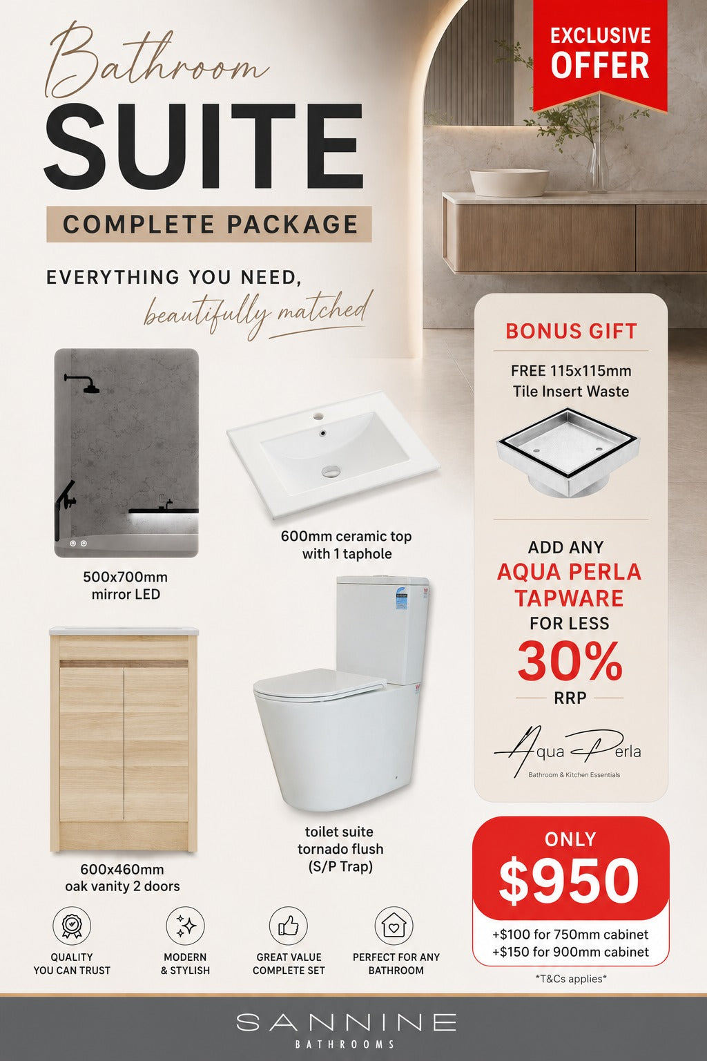 Bathroom Suite Complete Package