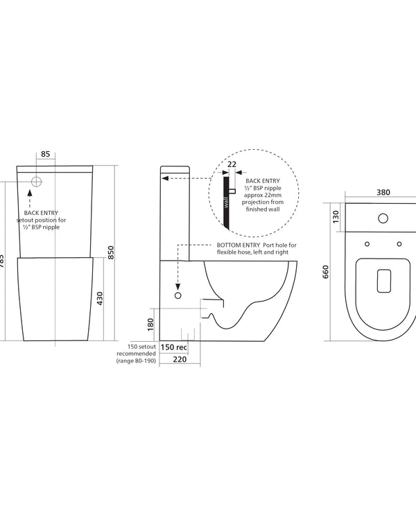 ARKO WF CF Toilet UNI SLIM