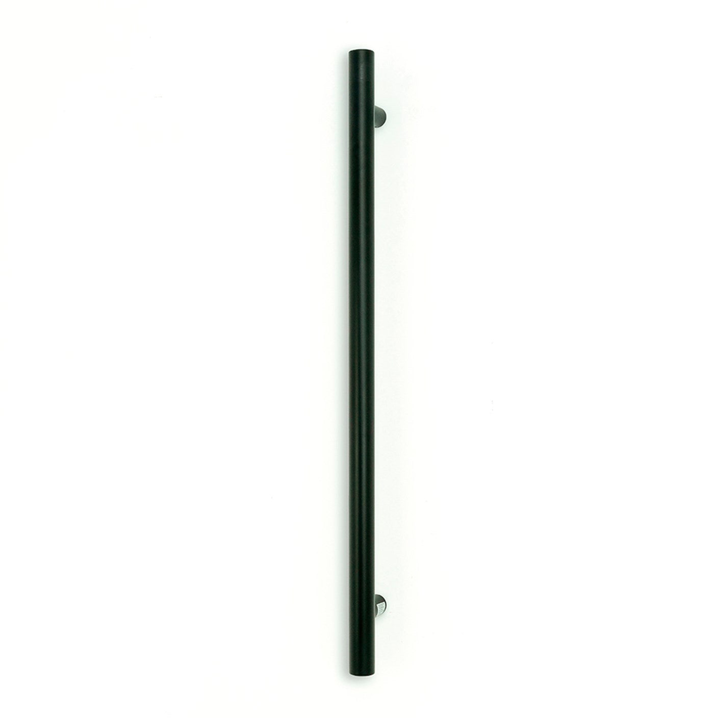 Vertical Single Heated Towel Bar 40mm X 950mm Black