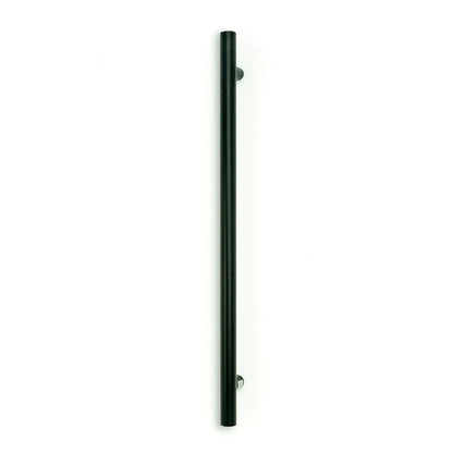 Vertical Single Heated Towel Bar 40mm X 950mm Black