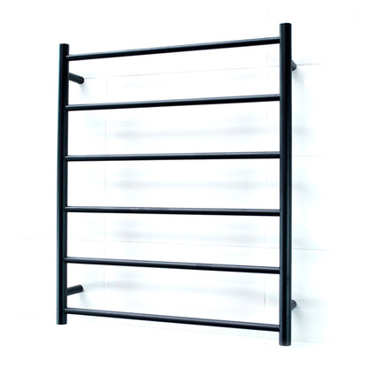 Black 700 x 830mm Rnd Non Heated Towel Rail