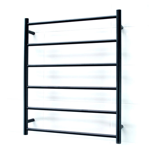 Black 700 x 830mm Rnd Non Heated Towel Rail