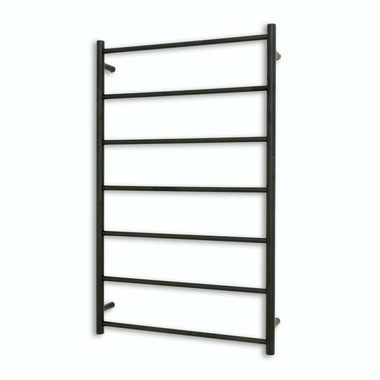 Black 700 x 1130mm Rnd Non Heated Towel Rail
