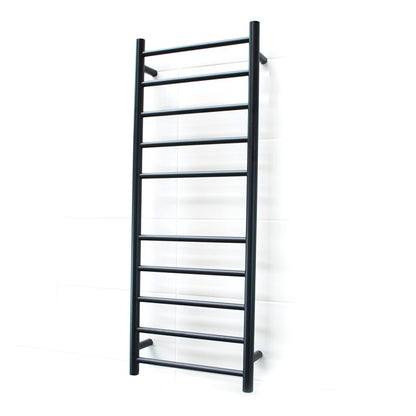 Black 430 x 1100mm Rnd Non Heated Towel Rail