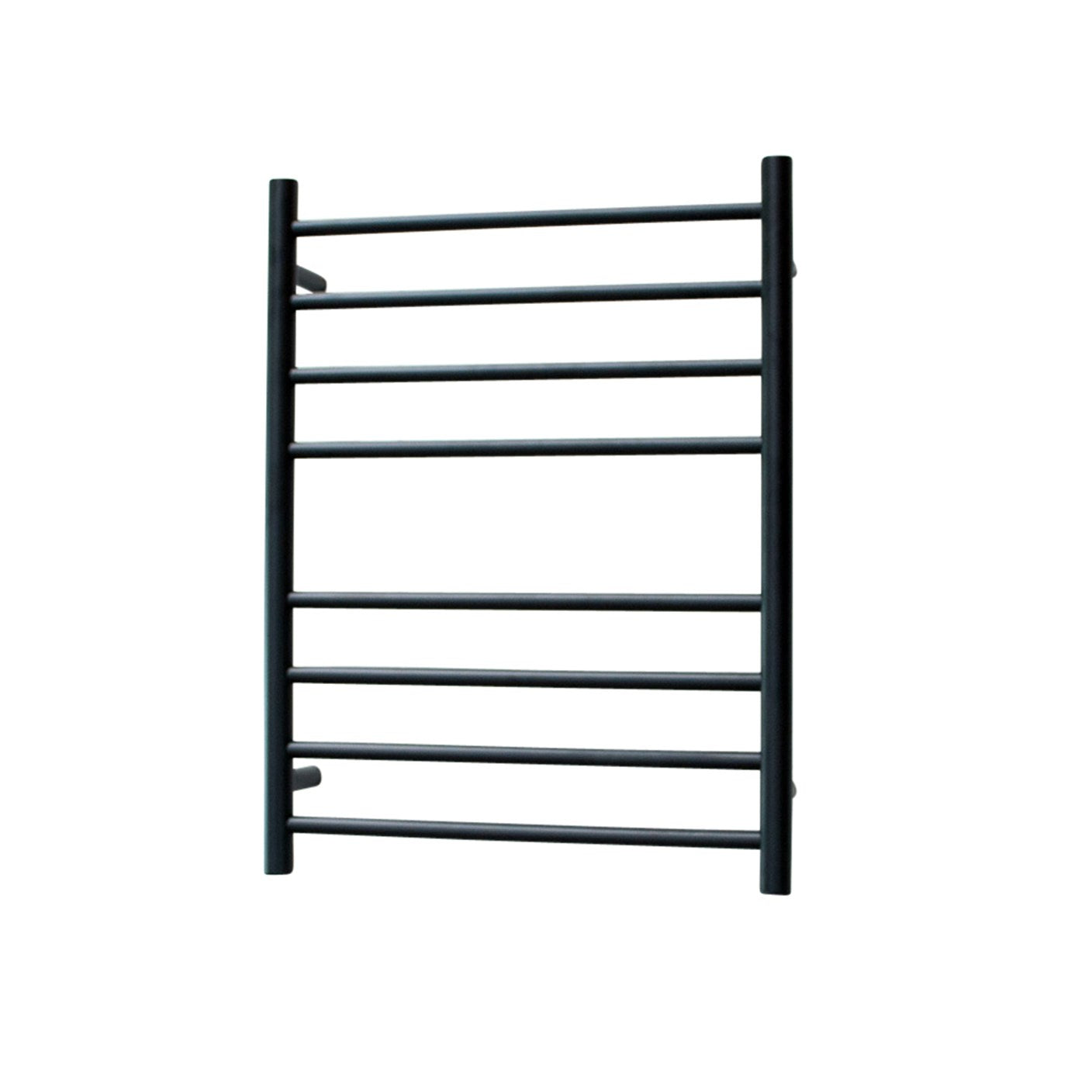 Black 530 x 700mm Rnd Non Heated Towel Rail