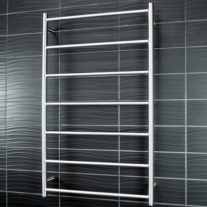 Brushed Satin 700 x 1130mm Rnd Non Heated Towel Rail