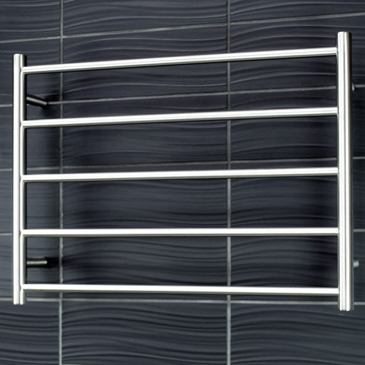 Brushed Satin 750 X 550mm Rnd Non Heated Towel Rail