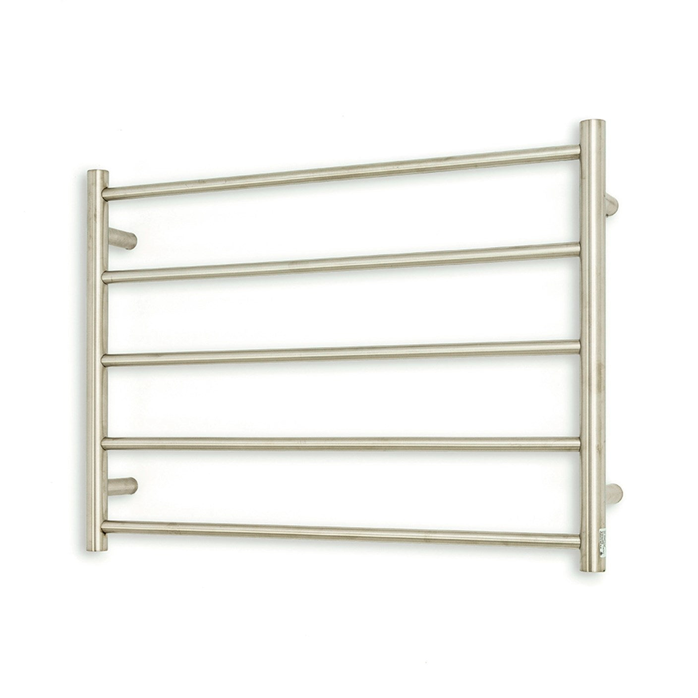 Brushed Satin 750 X 550mm Rnd Non Heated Towel Rail