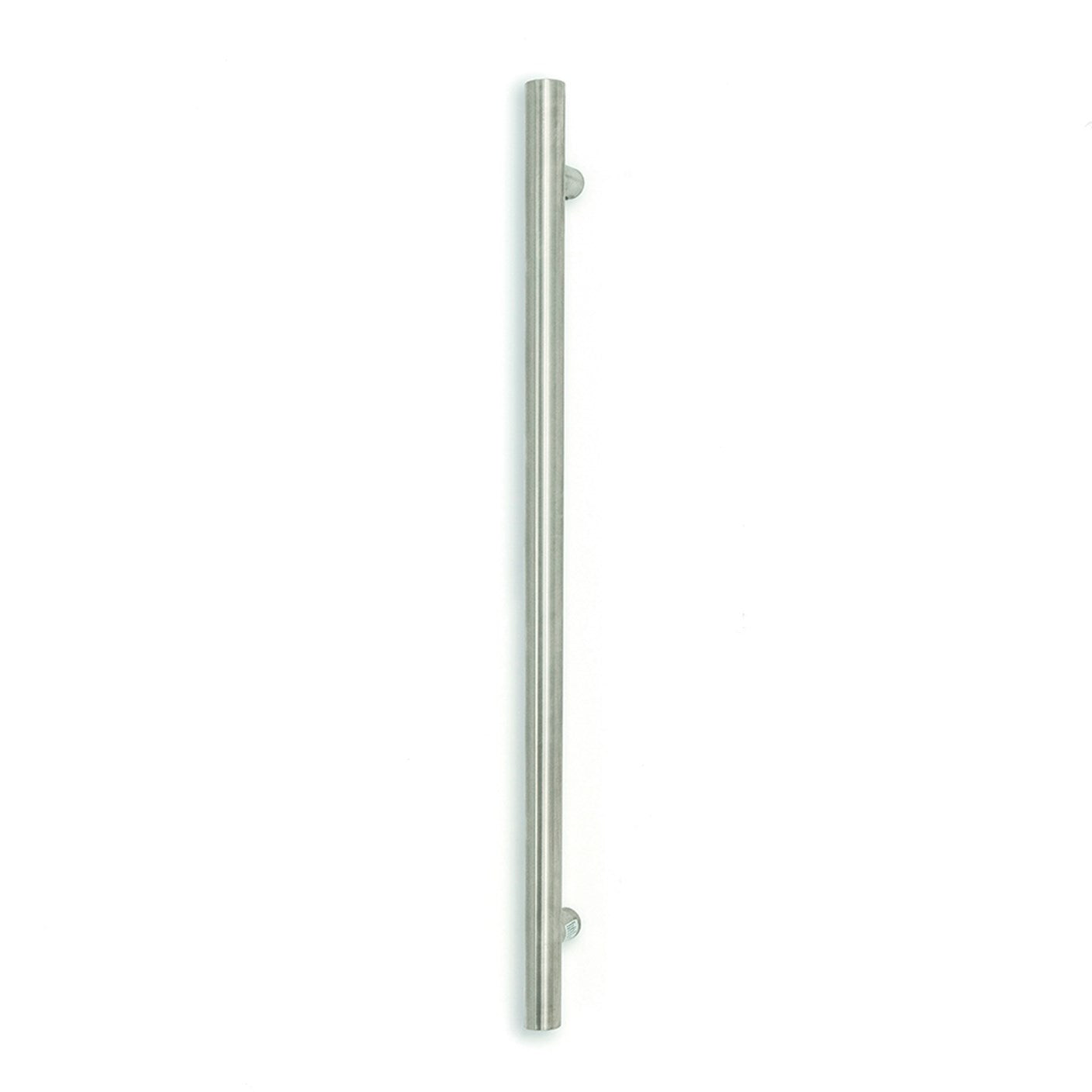 Vertical Single Heated Towel Bar 40mm X 950mm - Brushed Satin