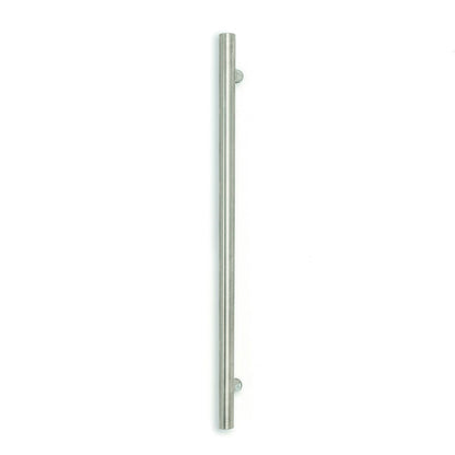 Vertical Single Heated Towel Bar 40mm X 950mm - Brushed Satin