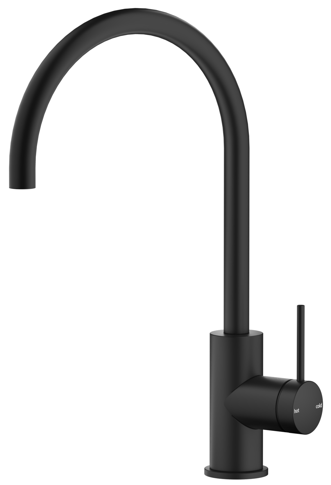 Mica Gooseneck Sink Mixer Black