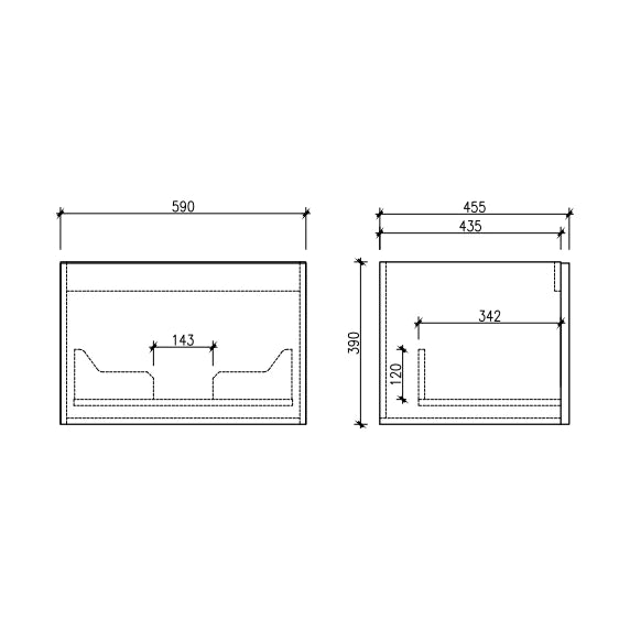 Cicero 600x460x405mm Natural Oak