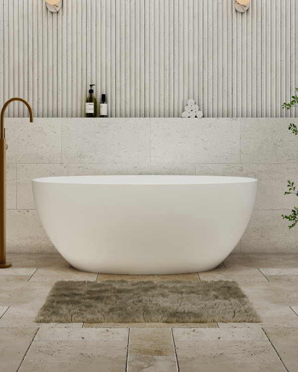 Egg shell bath 1500mm (matte white)